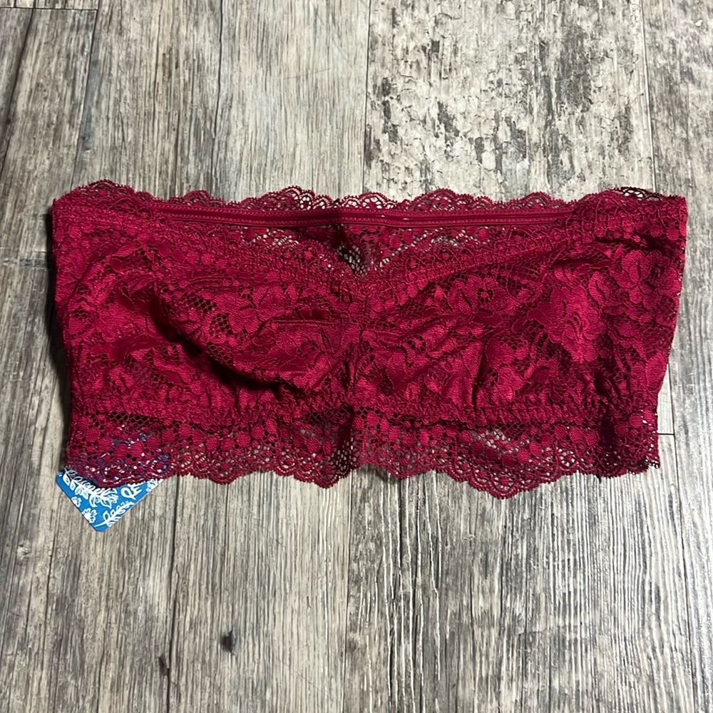 Free People Red Lace Bandeau
